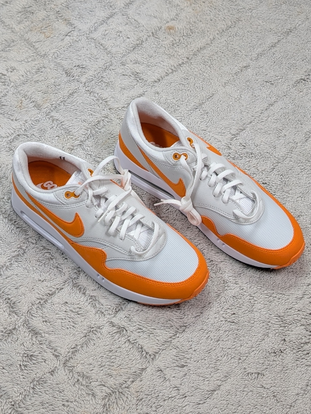 Nike White and Orange Men's OG 86’ Golf Shoes NWT